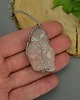 wisiory Duży wisior drzewo życia kwarc różowy wire wrapping 2