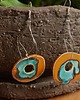 kolczyki ceramiczne DANKRA I_kolczyki ceramiczne_pomarańcz i turkus 1