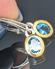 kolczyki pozłacane Kolczyki pozłacane topazy swiss blue 5