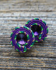kolczyki soutache Fioletowe kolczyki soutache 4