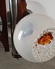 lampy wiszące Lampa wisząca, szkło Murano, włoski design, lata 70, produkcja: Włochy 2
