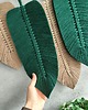 makramy Makrama Liście Butelkowa Zieleń Beż Ozdoba Boho Natura 60 cm 2