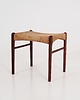 pufy do siedzenia Podnóżek palisandrowy, duński design, lata 70, produkcja: Dania 1