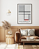 plakaty Plakat Mondrian gray 3
