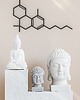 Ozdoby na ścianę THC molekuły - artystyczna geometryczna dekoracja ścienna 4