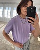 t-shirt damskie T-shirt Coco lila crew neck 2