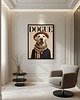 grafiki i ilustracje PLAKAT DOGUE labrador,  portret psa, okładka magazynu modowego 1
