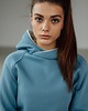 bluza z kapturem damska Kangurka DAMSKA BŁĘKITNY KOT 2
