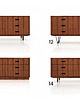 komody i szafki Komoda sideboard T-S13 sześć szuflad 4