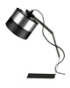 lampy stołowe Metalowa lampka biurkowa glamour HAGA z designerskim kloszem 4