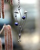 wisiory Mały metalowy naszyjnik z grzybami w stylu hippie boho 1
