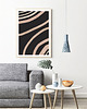 plakaty Plakat modern, abstrakcja paski, boho plakat 1