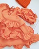 sukienki dla dziewczynki Sukienka Dresowa  Orange  Frill 7