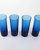 szklanki i kieliszki Komplet szklanek kobaltowych, włoski design, lata 70, produkcja: Włochy 4
