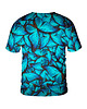 t-shirt damskie Damski T-shirt DR.CROW Butterfly Blue 1