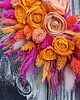 wianki Całoroczny wianek dekoracyjny pink & orange 35/40 cm 2