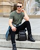 torby i nerki męskie PRAKTYCZNA MĘSKA SASZETKA NA RAMIĘ PAOLO PERUZZI T-28-BL 1