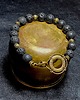 biżuteria męska Bransoletka z lawy z kołem ratunkowym miły prezent handmade Może dla niego? 3