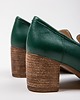 botki damskie SKÓRZANE PÓŁBUTY ZAPATO 250  ZIELONY 4