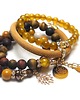 bransoletki z kamieni naturalnych Marsala and mustard vol. 5 /15.10.24/ - set 3