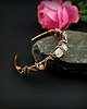 bransoletki wire wrapping Miedziana bransoleta mankietowa z cytrynem 2