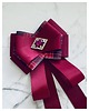broszki Brosza  / Krawat w kolorze burgund  z kryształkiem Exclusive 5
