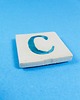 magnesy Ceramiczny magnes, niebieska literka C 2