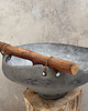 miski i misy Misa ceramiczna z uchwytem z drewna 3