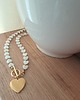 chokery Naszyjnik choker - serca masa perłowa 2