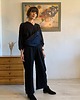 saszetka nerka Nerka VELVET navy 2