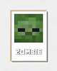 obrazy i plakaty do pokoju dziecięcego Minecraft plakat "Zombie" 1