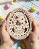 ozdoby wielkanocne Pisanka Drewniana Wielkanocna 20 cm na Szydełko Baza Podstawa do Makramy 3