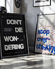 plakaty Plakat typograficzny - Stop Overthinking - Druk Pigmentowy 5