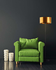 lampy podłogowe Złota lampa stojąca do salonu w stylu loft WERONA MIRROR 2