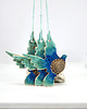 ozdoby wielkanocne Turkusowe ptaki w locie - ceramiczne ozdoby wielkanocne 6