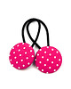 ozdoby do włosów dla dzieci Gumki do włosów w kropki Dottie Pink 1