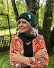czapki damskie Czapka beanie z bawełny logo kolorowe Zielony 1
