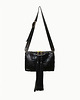 torby na ramię "Tassel bag" czarny krokodyl 1