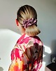 gumki do włosów Gumka jedwabna, scrunchie, frotka dusty rose MAXI 2