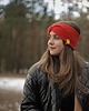 opaski do włosów Czerwona opaska z alpaki ALPACZINA 100% wełna 2