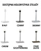 lampy stołowe Czarna lampka nocna do sypialni z designerskim abażurem AMALFI 5