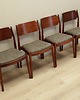 krzesła Komplet czterech krzeseł, duński design, lata 70, produkcja: Dania 3