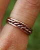pierścionki - różne Trio - copper stacking rings 1