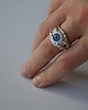 pierścionki srebrne Pierścień srebrny OCULA blue 2