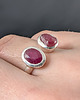 pierścionki złote Pierścionek gemini- Malinowe rubiny 4