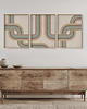 plakaty Zestaw 3 plakatów, mid century modern, oryginalna dekoracja na ścianę. 3