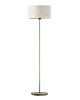 lampy podłogowe Lampa stojąca z tkaninowym abażurem w stylu glamour WERONA MARMUR 4