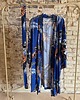 szlafroki damskie Szlafrok narzutka kimono w egzotyczne rosliny 5
