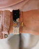 bransoletki na sznurku Bransoletka handmade z wełną i lnem 3