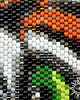 bransoletki ze szkła Eye of the Tiger II, długa wyplatana bransoleta dla niego, beading 6